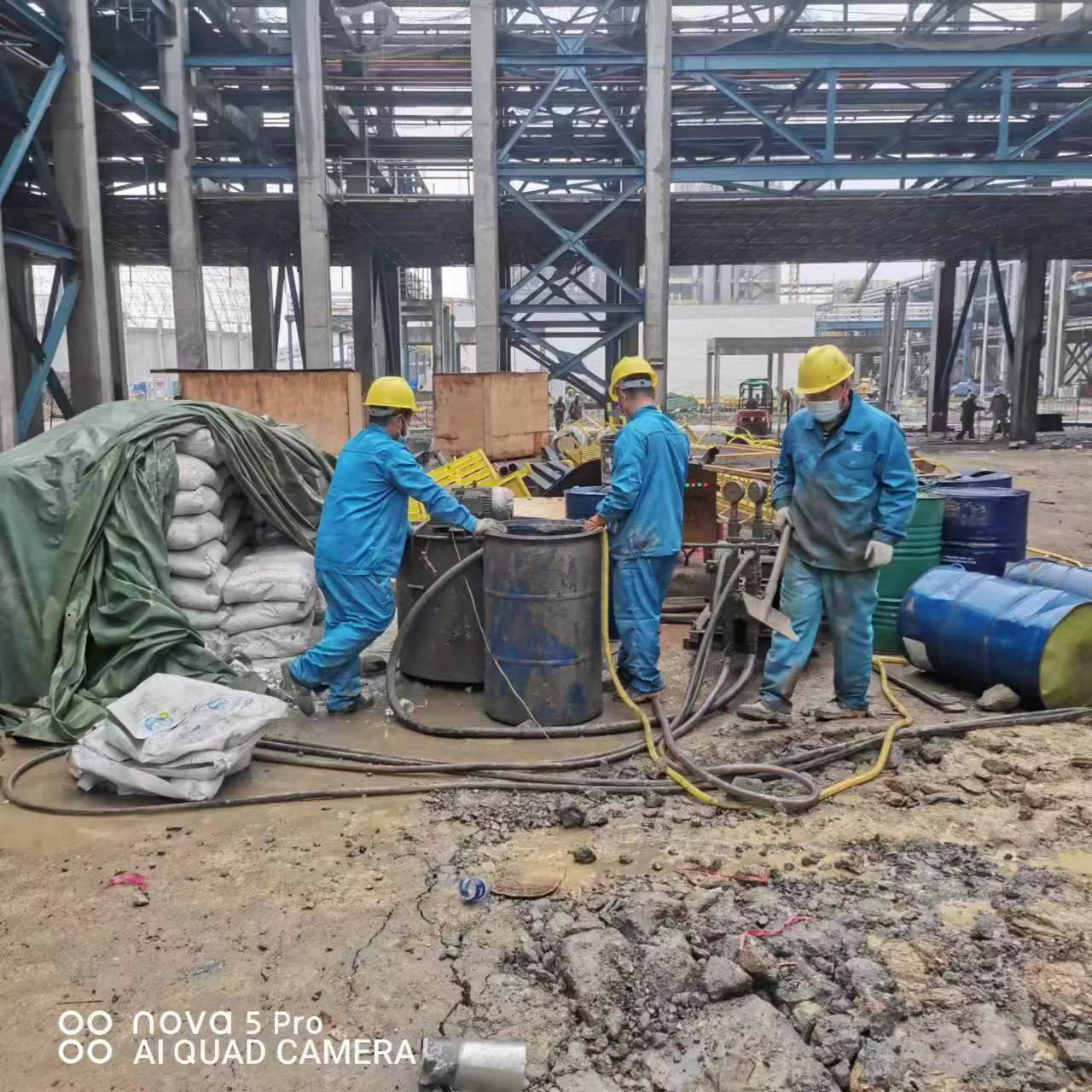 建宁设备基础下沉沉降注浆加固施工